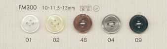 FM300 DAIYA BUTTONS 仿貝殼聚酯纖維鈕扣