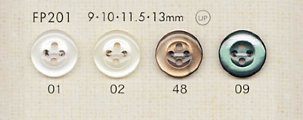 FP201 DAIYA BUTTONS 仿貝殼聚酯纖維鈕扣