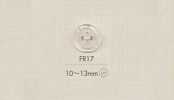 FR17 DAIYA BUTTONS 四孔條紋圖案半透明鈕扣