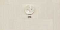 448 DAIYA BUTTONS 四孔仿水牛角聚酯纖維鈕扣(白)