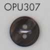 OPU307 玳瑁紋風格 四孔 聚酯纖維鈕扣