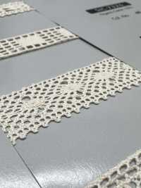 SIC-7262 有機棉扭蕾絲/15毫米 新道良質（SIC） 更多照片