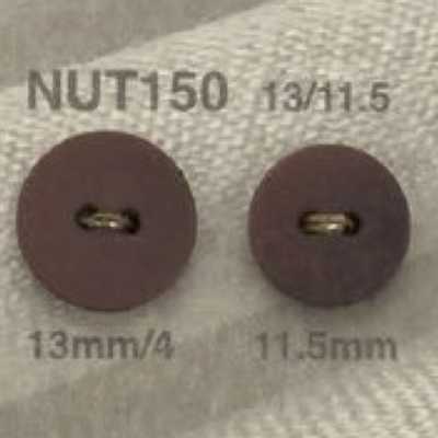 NUT150 象牙果製 表面二孔鈕扣
