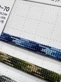 CAC-70 迷彩圖案繩子6.2MM[緞帶、帶、繩子] Cordon 更多照片