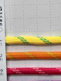 QR-400G 聚酯纖維4片式花紋繩子4MM[緞帶、帶、繩子] Cordon 更多照片