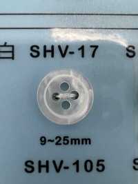 SHV17 4孔鑲邊貝殼紐扣紐扣[鈕扣] 大阪鈕扣（DAIYA BUTTON） 更多照片