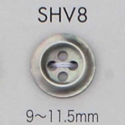 SHV8 四孔帶邊貝殼鈕扣