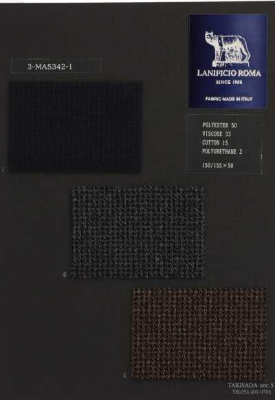 3-MA5342-1 ROMA 再生棉平針織物