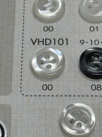 VHD101 DAIYA BUTTONS 防震超耐用""系列 4有邊仿貝殼聚酯纖維扣，帶邊框"[羈扣] Osaka Plastic Industries（DAIYA BUTTON） 更多照片