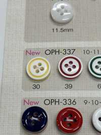 OPH337 DAIYA BUTTONS 防震四孔聚酯纖維紐扣[鈕扣] 大阪鈕扣（DAIYA BUTTON） 更多照片