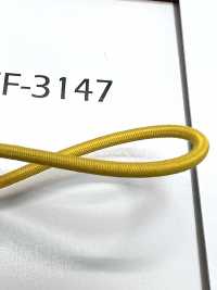 REF-3147 再生聚酯纖維彈力繩子（硬型）[緞帶/絲帶帶繩子] 新道良質(SIC) 更多照片
