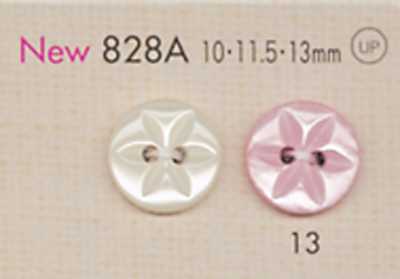 828A DAIYA BUTTONS 花朵圖案 兩孔 聚酯纖維鈕扣