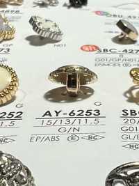 AY-6253 環氧樹脂/ABS樹脂矩形環/光面紐扣[鈕扣] 愛麗絲鈕扣 更多照片