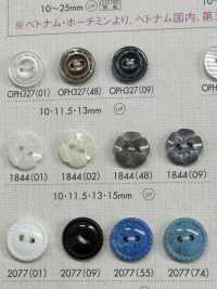 1844 兩紐扣花形聚酯聚酯纖維[羈扣] Osaka Plastic Industries（DAIYA BUTTON） 更多照片
