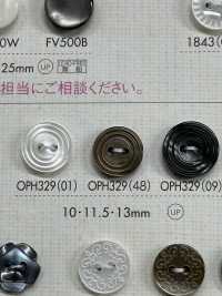 OPH329 帶 2 孔邊框的鈕扣[羈扣] Osaka Plastic Industries（DAIYA BUTTON） 更多照片