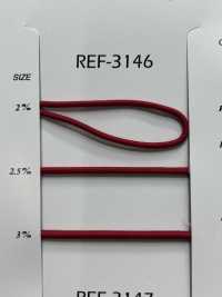 REF-3146 再生聚酯纖維彈力繩子（柔軟型）[緞帶/絲帶帶繩子] 新道良質(SIC) 更多照片