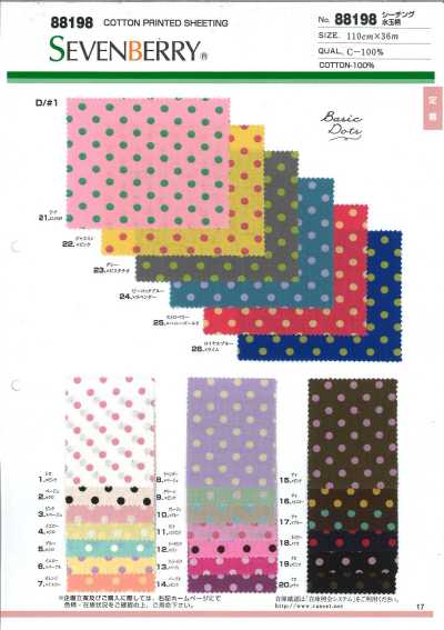 88198 SEVENBERRY® 胚布 波點圖案