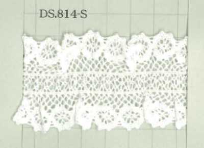 DS814-S 彈力蕾絲 荷葉邊蕾絲 40mm