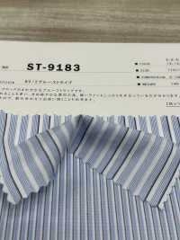 ST-9183 80/2藍色條紋[面料] 桑村纖維 更多照片