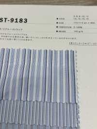 ST-9183 80/2藍色條紋[面料] 桑村纖維 更多照片