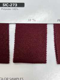 SIC-273 法蘭絨羅紋帽帶緞帶/柔軟彈力[緞帶/絲帶帶繩子] 新道良質(SIC) 更多照片
