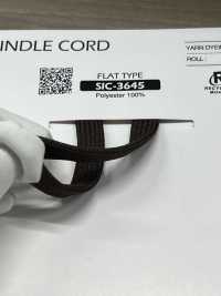 SIC-3645 再生聚酯纖維編織繩繩子（扁平）[緞帶/絲帶帶繩子] 新道良質(SIC) 更多照片