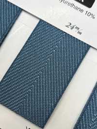 SIC-EB010R 再生聚酯纖維杉綾彈性織帶[緞帶/絲帶帶繩子] 新道良質(SIC) 更多照片