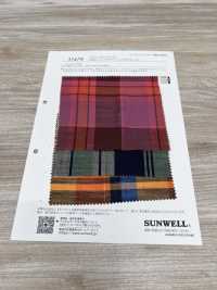 35479 色織棉板精紡細布馬德拉斯格紋[布料] SUNWELL三維爾 更多照片