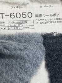 NT-6050 工藝毛皮【雙面羊毛圍巾】[面料] 中野襪業 更多照片