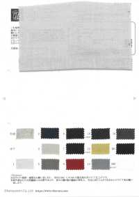 OA221992 60/1 × 80/1 日本亞麻 柔軟精加工（灰白色）[面料] 小原屋繊維 更多照片