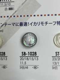 SB1028 黑蝶貝/黃銅跳有柄紐扣[羈扣] IRIS紐扣 更多照片