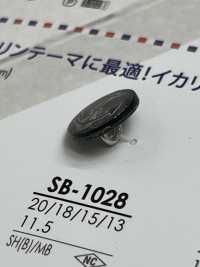 SB1028 黑蝶貝/黃銅跳有柄紐扣[羈扣] IRIS紐扣 更多照片