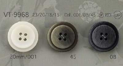 VT9968 聚酯樹脂製 四孔鈕釦