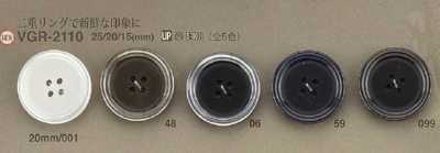 VGR2110 聚酯樹脂製 表面四孔鈕扣