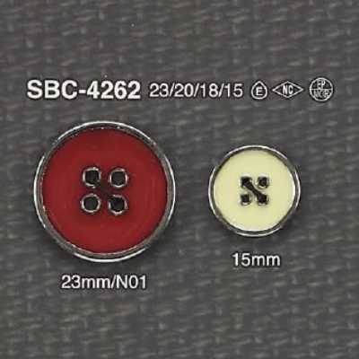 SBC4262 環氧樹脂/高級金屬製 四孔鈕扣
