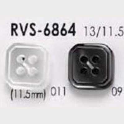 RVS6864 聚酯樹脂製四孔鈕扣