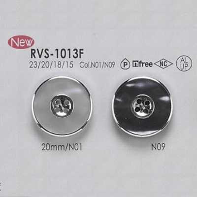 RVS1013F 鋁/聚酯纖維樹脂製 正面四孔鈕扣