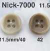 NICK7000 尿素樹脂製 表面四孔鈕扣