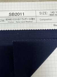 SB2011 BEAMEX ECO+20/1防雨帆布C0防潑水[面料] 柴屋 更多照片