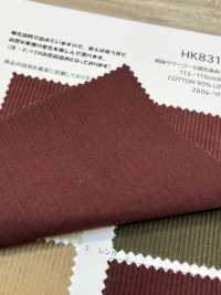 HK8313W 麻燈芯絨硫化染色，一洗[布料] 古山 更多照片
