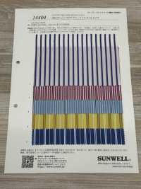 14404 100/2純棉透明平紋布多條紋[面料] SUNWELL 更多照片