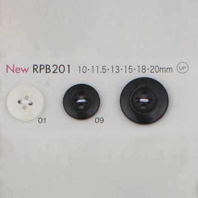 RPB201 日本製造 再生PET樹脂鈕扣 4孔