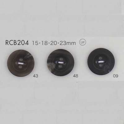 RCB204 聚酯纖維樹脂 有邊 四孔鈕扣