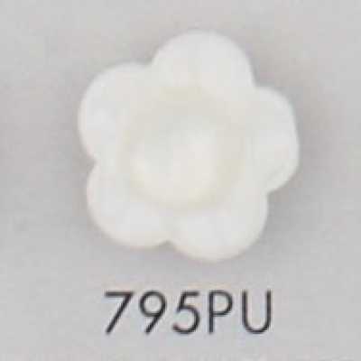 795PU 2孔花型塑膠鈕扣