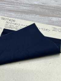 BD7426 50/2✕40/2 高計數輕武器[面料] Cosmo Textile 日本 更多照片