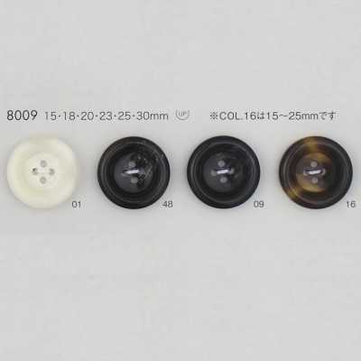 8009 聚酯纖維樹脂製4孔鈕扣
