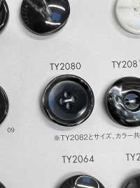 TY2080 聚酯纖維樹脂鑲邊四孔紐扣[羈扣] Osaka Plastic Industries（DAIYA BUTTON） 更多照片