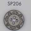 SP206 ABS樹脂製 鍍層鈕扣