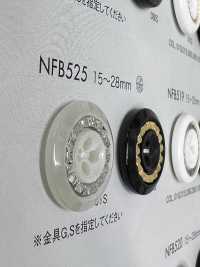 NFB525 聚酯纖維樹脂/ABS樹脂紐扣[羈扣] Osaka Plastic Industries（DAIYA BUTTON） 更多照片