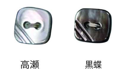 460 兩孔 無邊貝殼鈕扣